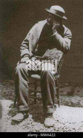 . Englisch: Chief Langalibalele des Hlubi Menschen. Frühe politische Gefangene nach der Festnahme durch die britischen Behörden. 1873. Cape Colony Archive. 1873. Anon. 126 Chief Langalibalele als politischer Gefangener - Kap-Archive M 1061 Stockfoto