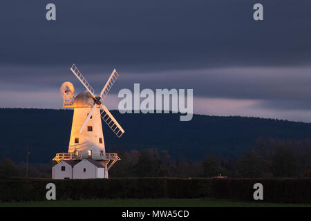 Llancayo Windmühle in die Usk Tal, Wales Stockfoto