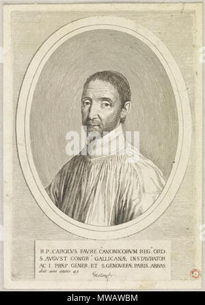 123 Charles Favre (ou Faure), abbé de Sainte-Geneviève (1634-1640, 1643-1644) Stockfoto