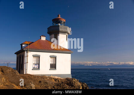 Lime Kiln Leuchtturm, Lime Kiln Pt Staatspark, Washington Stockfoto