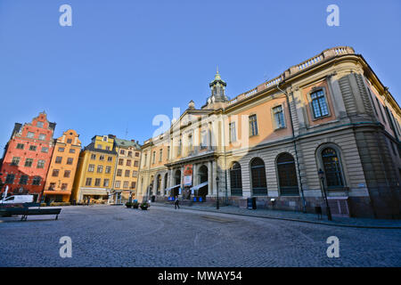 Stockholm: Platz Stortorget, Gamla Stan Stockfoto