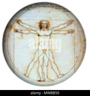 . English: "proportionsschema der menschlichen Gestalt nach vitruv von Leonardo da Vinci (1485/90, Venedig, Galleria dell'Accademia) Englisch: Vitruvianische Mensch von Leonardo da Vinci, die Galleria dell'Accademia, Venedig (1485-90) Català: Startseite Vitruvià, Leonardo da Vinci (1485-1490, Venècia, Galeria de l'Acadèmia) Español: Hombre de Vitruio (Homo cuadratus), Leonardo da Vinci Français: L'Homme de Vitruve, Léonard de Vinci (1485-1490, Venise, Galleria dell'Accademia) Plume, encre et Lavis sur papier Italiano: L'Uomo vitruviano Di Leonardo da Vinci (1485/90, Venedig, Galleria dell'Accademia) Portugu Stockfoto