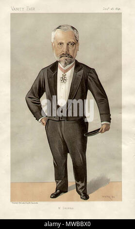 . Karikatur von Pierre Louis Albert Decrais. Französischer Botschafter in Großbritannien. 1893. Jean Baptiste Guth 156 Pierre Louis Albert Decrais Vanity Fair vom 28. Dezember 1893 Stockfoto