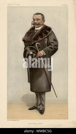 157 Théophile Delcassé Vanity Fair vom 9. Februar 1899 Stockfoto