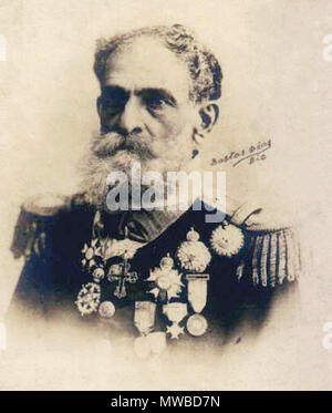 . Português: O Presidente do Brasil, Marechal Deodoro da Fonseca (1889-1891). Vor 1892. Fotógrafo Bastos Dias, Rio de Janeiro 158 Deodoro da Fonseca fotografado por Bastos Dias Stockfoto