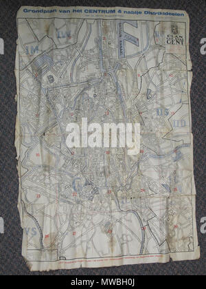 . Englisch: Gent, Belgien WW II, Zentrum. 10 Oktober 2012, 13:43:01. G.J. Merchiers 242 Gent, Belgien WW II, Zentrum Stockfoto