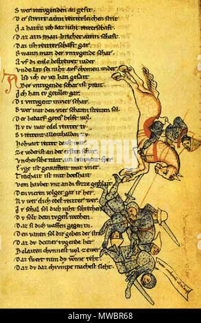 159 Der wälsche Gast-CPG 389 f 116 r Stockfoto