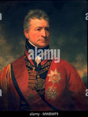 . English : Grafik : Der englische Generalleutnant Sir Thomas Picton (1758-1815). 31. März 2008 (original Upload Datum). Unbekannt 237 General Sir Thomas Picton Stockfoto