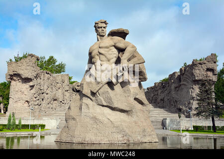 Russland, Wolgograd, 17. Mai 2018. Gedenkstätte Mamayev Kurgan Stockfoto