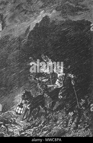 . Français: Tiefdruck de George Roux, illustrant la Nouvelle" Frritt-Flacc' de Jules Verne. 11 September 2014, 21:04:14. George Roux (1853 - 1929) Alternative Namen Georges Roux Beschreibung Französische Maler und Illustrator Datum der Geburt / Tod 1853 1929 Ort der Geburt / Todes Ganges Paris Authority control: Q 201157 VIAF: 102059400 ISNI: 0000 0001 2031 8022 ULAN: 500190764 LCCN: Nr. 2006029869 NLA: 35576844 WorldCat 230 Frritt-Flacc 1. Stockfoto