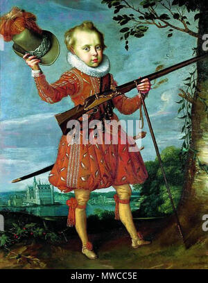 . Englisch: Herzog Friedrich, zweite Christian IV., der Sohn, dem späteren König Friedrich III. von Dänemark. 9. April 2012. Pieter Isaacsz 172 Herzog - Frederick - später - König - frederickofdenmark Stockfoto