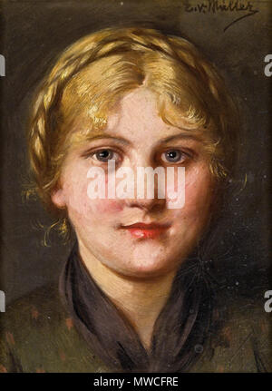 186 Emma von Müller Blondinen Dirndl Stockfoto