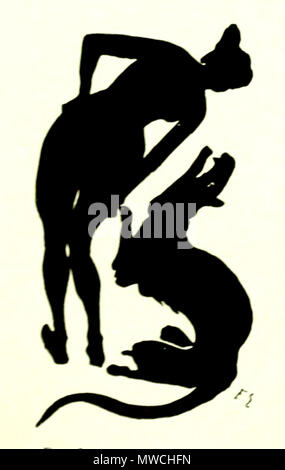 . Englisch: bacchantin. 1897. Fritz Erler 193 Erler Bacchantin Stockfoto