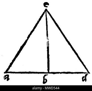 . Italiano: Disegno per gli Elementi di Euclide - edizione tradotta da Nicolò Tartaglia. 29 September 2013, 15:51:45. Nicolò Tartaglia, 1565 197 Euclid 038 v b Stockfoto