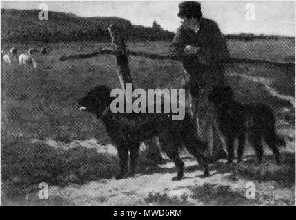 . Nederlands: Boer met Honden. Öl auf Leinwand. 38 × 55 cm (14.9 x 21.6 in.). Amsterdam, Rijksmuseum Amsterdam. . Zwischen 1850 und 1890. Emile van Marcke (1827 - 1890) Beschreibung Französische Maler Geburtsdatum / Tod 25. August 1827 und 20. August 1827 24. Dezember 1890 Ort der Geburt / Todes Sèvres Hyères Arbeitsort Paris (1869) Kontrolle: Q 742379 VIAF: 95765969 ULAN: 500013883 SUDOC: 157774678 Léonore: LH/2673/37 RKD: 52516 202 Farmer mit Hunden von Emile van Marcke de Lummen Rijksmuseum Amsterdam SK-A -3085 Stockfoto