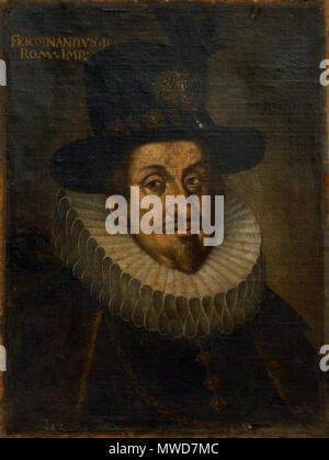 . Englisch: Ferdinand II., Kaiser des Heiligen Römischen Reiches. 25. März 2012. Unbekannt 206 Ferdinand II. mit Hut Stockfoto