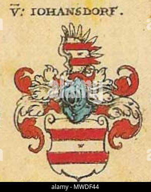 . Deutsch: Wappen der Familie Iohansdorf. 1605. Johann Siebmacher 298 Iohansdorf Siebmacher Stockfoto