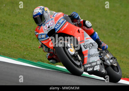 Florenz, Italien. 31. Mai 2018. Andrea Dovizioso Italiens und Ducati Team in Aktion während des RP MotoGP Gran Premio d'Italia Oakley - in Mugello Circuit. Am 31. Mai 2018 in Scarperia Italien. (Foto von Marco Iorio) Credit: Marco iorio/Alamy leben Nachrichten Stockfoto