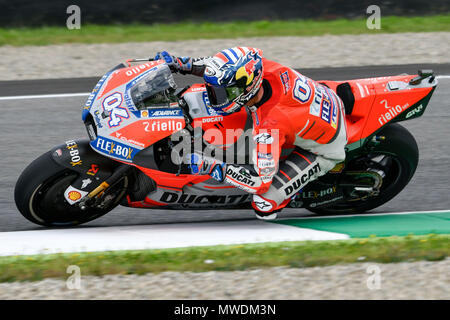 Florenz, Italien. 31. Mai 2018. Andrea Dovizioso Italiens und Ducati Team in Aktion während des RP MotoGP Gran Premio d'Italia Oakley - in Mugello Circuit. Am 31. Mai 2018 in Scarperia Italien. (Foto von Marco Iorio) Credit: Marco iorio/Alamy leben Nachrichten Stockfoto