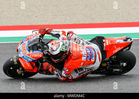 Florenz, Italien. 31. Mai 2018. Jorge Lorenzo Spaniens und Ducati Team in Aktion während des RP MotoGP Gran Premio d'Italia Oakley - in Mugello Circuit. Am 31. Mai 2018 in Scarperia Italien. (Foto von Marco Iorio) Credit: Marco iorio/Alamy leben Nachrichten Stockfoto