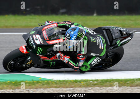 Florenz, Italien. 31. Mai 2018. Johann Zarco Frankreich und Monster Yamaha Tech 3 in Aktion während des RP MotoGP Gran Premio d'Italia Oakley - in Mugello Circuit. Am 31. Mai 2018 in Scarperia Italien. (Foto von Marco Iorio) Credit: Marco iorio/Alamy leben Nachrichten Stockfoto