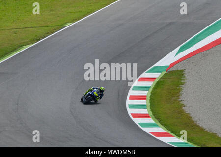 Florenz, Italien. 31. Mai 2018. Valentino Rossi aus Italien und Movistar Yamaha MotoGP in Aktion während des RP MotoGP Gran Premio d'Italia Oakley - in Mugello Circuit. Am 31. Mai 2018 in Scarperia Italien. (Foto von Marco Iorio) Credit: Marco iorio/Alamy leben Nachrichten Stockfoto