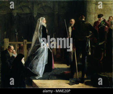 . Ausführung von Mary, Königin der Schotten. 1828-1888, Artwork ist weit über 100 Jahre alt. Robert Herdman 200 Ausführung von Maria Stockfoto