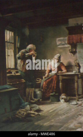 . Deutsch: Feierabend. Ferdinand Julius Fagerlin (1825-1907) 206 Ferdinand Julius Fagerlin - Feieranend Stockfoto