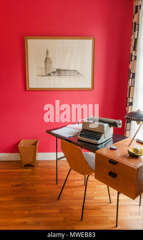 Im Appartement témoin, ein Museum im Stil der 50er Jahre in Le Havre, Frankreich Stockfoto