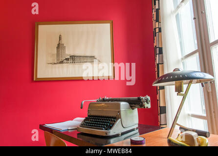 Im Appartement témoin, ein Museum im Stil der 50er Jahre in Le Havre, Frankreich Stockfoto