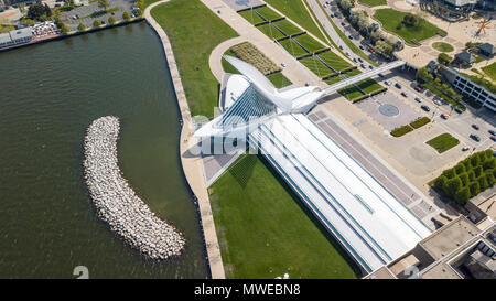 Die quadracci Pavilion, Milwaukee Art Museum, Wisconsin, USA Stockfoto