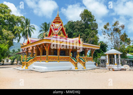 Buddhistische Tempel auf der Insel Koh Samui in Thailand. Stockfoto
