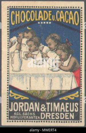 . Jordan & Timaeus. 4 x 6 cm. Vor 1900. Unbekannte Jordan-Timaeus 323 001 Stockfoto