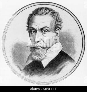 . Claudio Monteverdi (1567-1643) -. 19. jahrhundert Porträt. Radierung von Barberis - 133 Claudio Monteverdi 2 Stockfoto