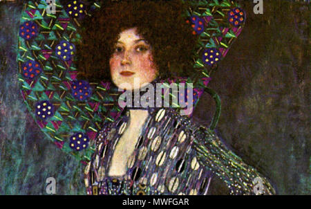 . Portrait von Emilie Louise Flöge. Detail. 1902. Gustav Klimt (1862 - 1918); Alternative Namen Gustave Klimt Klimt, Gustav Klimt, Gustav Klimt; g. Klimt; Gust. Klimt Beschreibung österreichische Maler Geburtsdatum / Tod 14. Juli 1862 vom 6. Februar 1918 Ort der Geburt / Todes Baumgarten bei Wien Wien Standort Maubeuge Authority control: Q 34661 VIAF: 7399081 ISNI: 0000 0001 2119 2863 ULAN: 500030531 79039898 LCCN: n NLA: 35275496 WorldCat 342 Klimt 15. Stockfoto