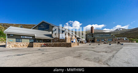 Cairngorm Mountain funicular Basisstation auf die Cairngorms Cairngorm Speyside Highland Schottland Großbritannien Stockfoto