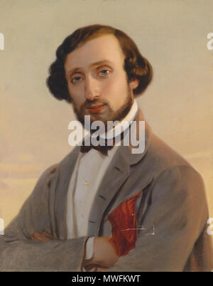 . Deutsch: Bildnis Ludwig August Frankl von Hochwart (1810-1894). 19. Lodenitz 1806-1880 Leopold Pollak (Rom) 367 Leopold Pollak Bildnis Ludwig August Frankl von hochwart Stockfoto