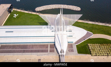 Die quadracci Pavilion, Milwaukee Art Museum, Wisconsin, USA Stockfoto