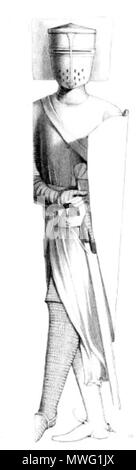 . Englisch: Templer. 1840. Thomas Hollis und George Hollis 343 Templer Walkerne Kirche Stockfoto