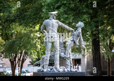 Die Fußsoldaten, Statue von Ronald S McDowell, Kelly Ingram Park, Birmingham, Alabama, USA geformt Stockfoto