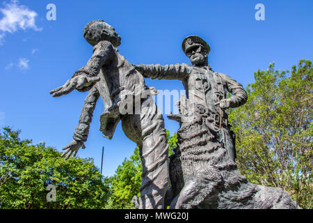 Die Fußsoldaten, Statue von Ronald S McDowell, Kelly Ingram Park, Birmingham, Alabama, USA geformt Stockfoto