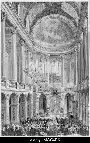 . La remise des Channeling aux Nouveaux cardinaux par Mac-Mahon, le 8 janvier 1874. 1874. Le Monde Illustré 355 La Remise des Channeling aux Nouveaux cardinaux par Mac-Mahon Stockfoto