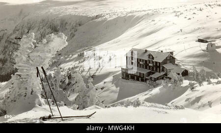 . Čeština: Labská bouda English: Elbfallbaude gesendet. 1937. Unbekannt 356 Labska bouda 15. Stockfoto