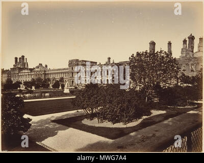 . Englisch: Les Ruinen de Paris et de ses Umgebung 1870-1871: Cent Fotografien: Premier Volume. Par A. Liébert, text Gleichheit Alfred d'Aunay. Autor: Alfred d'Aunay (Französisch) Datum: 1870-71 Medium: Eiweiß silber Drucke von glasnegative Abmessungen: Bilder ca.: 19 x 25 cm (7 1/2 x 9 13/16 in.), oder die umgekehrte Montage: 32,8 x 41,3 cm (12 15/16 x 16 1/4 in.), oder die umgekehrte Klassifizierung: Alben Kreditlinie: Joyce F. Menschel Fotografie Bibliothek Fund, 2007 Beitritt Artikelnummer: 2007.454.1.1-.33. 1870 - 71. Alphonse J. Liébert (Französisch, 1827-1913) 368 Les Ruinen de Paris et de ses Umgebung 1870-1871, Stockfoto