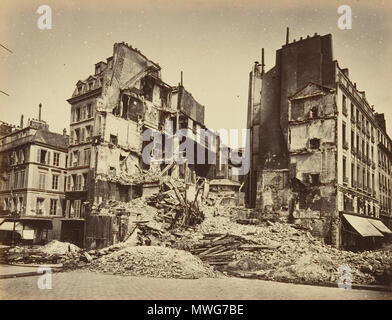 . Englisch: Place de la Bastille Les Ruinen de Paris et de ses Umgebung 1870-1871: Cent Fotografien: Premier Volume. Par A. Liébert, text Gleichheit Alfred d'Aunay. Autor: Alfred d'Aunay (Französisch) Datum: 1870-71 Medium: Eiweiß silber Drucke von glasnegative Abmessungen: Bilder ca.: 19 x 25 cm (7 1/2 x 9 13/16 in.), oder die umgekehrte Montage: 32,8 x 41,3 cm (12 15/16 x 16 1/4 in.), oder die umgekehrte Klassifizierung: Alben Kreditlinie: Joyce F. Menschel Fotografie Bibliothek Fund, 2007 Beitritt Artikelnummer: 2007.454.1.1-.33. 1870 - 71. Alphonse J. Liébert (Französisch, 1827-1913) 368 Les Ruinen de Paris et de se Stockfoto