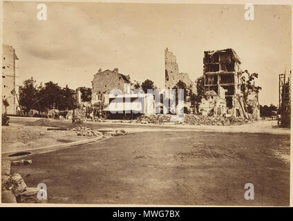 . Englisch: Les Ruinen de Paris et de ses Umgebung 1870-1871: Cent Fotografien: Premier Volume. Par A. Liébert, text Gleichheit Alfred d'Aunay. Autor: Alfred d'Aunay (Französisch) Datum: 1870-71 Medium: Eiweiß silber Drucke von glasnegative Abmessungen: Bilder ca.: 19 x 25 cm (7 1/2 x 9 13/16 in.), oder die umgekehrte Montage: 32,8 x 41,3 cm (12 15/16 x 16 1/4 in.), oder die umgekehrte Klassifizierung: Alben Kreditlinie: Joyce F. Menschel Fotografie Bibliothek Fund, 2007 Beitritt Artikelnummer: 2007.454.1.1-.33. 1870 - 71. Alphonse J. Liébert (Französisch, 1827-1913) 368 Les Ruinen de Paris et de ses Umgebung 1870-1871, Stockfoto