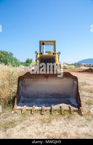 Caterpillar 955L Kettenlader in Lefkada, Griechenland Stockfoto