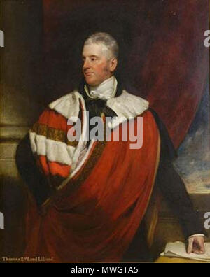 . Englisch: Thomas Powys 2 Baron Lilford, Portrait von Henry William Pickersgill. Anfang des 19. Jahrhunderts. Henry William Pickersgill 605 Thomas Powys 2 Baron Lilford Stockfoto