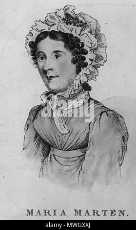 . Maria Marten, Opfer in der Red Barn Mord. 1828. Unbekannt 397 MariaMarten Stockfoto