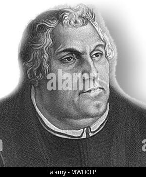 . Martin Luther; Dieses Bild ist eine modifizierte Version von Bild: Hw-Luther.jpg. 10. März 2003 (original Upload Datum). Die ursprünglichen Uploader wurde Mav in der englischen Wikipedia Spätere Versionen wurden durch Grenavitar, David Kreuzfahrt an en hochgeladen. wikipedia. 403 Martin Luther - Schwarz und Weiß - Links Stockfoto